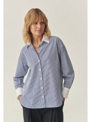 TATUUM Bluzka "Manhattan" w kolorze niebiesko-białym rozmiar: 38. Niebieskie bluzki Tatuum, bez wzorów, z bawełny, bez kołnierzyka, bez ramiączek. Za 140.20 zł.