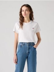 Levi's Koszulka w kolorze białym rozmiar: XL. Białe bluzki Levi's®, s, bez wzorów, z bawełny, bez kołnierzyka, bez ramiączek. Za 74.46 zł.