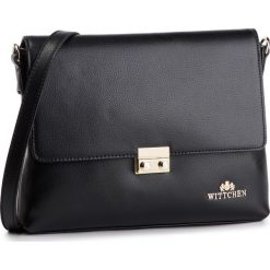 Torebka WITTCHEN - 88-4E-425-1 Czarny. Czarne listonoszki Wittchen, z aplikacjami, ze skóry, zdobione, bez dodatków. W wyprzedaży za 339.00 zł.