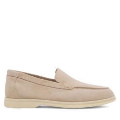 Lordsy GINO ROSSI. Brązowe lordsy Gino Rossi, bez wzorów, bez obcasa, bez zapięcia. Za 279.99 zł.