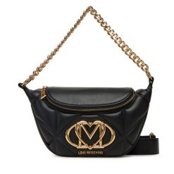 Saszetka nerka LOVE MOSCHINO. Czarne torebki klasyczne Love Moschino, bez wzorów, bez dodatków. Za 1,019.00 zł.