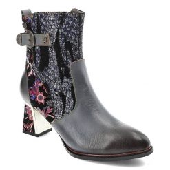 Niebieskie Botki Laura Vita Gustowne Buty Na Obcasie. Niebieskie botki Laura Vita, z aplikacjami, ze skóry, bez obcasa, na obcasie, bez zapięcia. Za 467.99 zł.