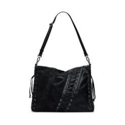 Torebka Desigual. Czarne torebki klasyczne Desigual, bez wzorów, bez dodatków. Za 429.99 zł.