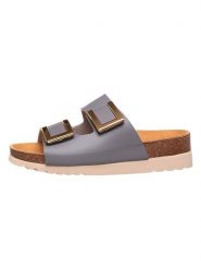 Scholl Klapki "Monterey 2 Straps" w kolorze szarym rozmiar: 37. Szare klapki Scholl, bez wzorów, z otwartym noskiem, bez obcasa. Za 175.45 zł.
