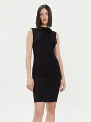 Rinascimento Sukienka koktajlowa CFC0118282003 Czarny Regular Fit. Czarne sukienki Rinascimento, xs, bez wzorów, z syntetyku, wizytowe, bez kołnierzyka, bez ramiączek. Za 239.99 zł.