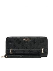 Guess Duży Portfel Damski SWPD96 30146 Czarny. Czarne portfele Guess, z aplikacjami, ze skóry. Za 249.99 zł.