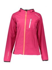 Peak Mountain Kurtka softshellowa w kolorze różowym rozmiar: XL. Różowe kurtki sportowe Peak Mountain, m, bez wzorów, z materiału, z kapturem, outdoorowe. Za 162.49 zł.