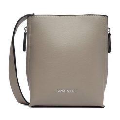 Torebka GINO ROSSI. Szare listonoszki Gino Rossi, bez wzorów, bez dodatków. Za 199.99 zł.