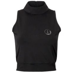 Koszulka damska croptop EQUESTRIAN QUEEN Rylee 24SS. Czarne bluzki EQUESTRIAN QUEEN, xs, bez wzorów, sportowe, bez kołnierzyka, bez ramiączek. Za 151.99 zł.