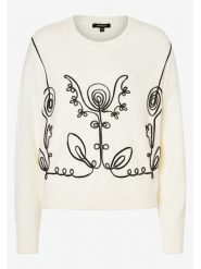 More & More Sweter w kolorze kremowym rozmiar: 42. Brązowe swetry More & More, z aplikacjami, bez ramiączek. Za 149.66 zł.