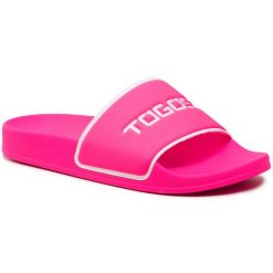 Klapki Togoshi. Czerwone klapki Togoshi, bez wzorów, bez obcasa. Za 169.99 zł.