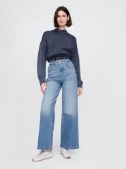GAP Dżinsy - Comfort fit - w kolorze błękitnym rozmiar: W28. Niebieskie jeansy GAP, bez wzorów, z podwyższonym stanem. Za 123.25 zł.