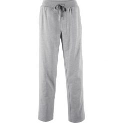 Spodnie dresowe z paskami bonprix jasnoszary melanż. Szare spodnie dresowe marki bonprix, melanż, z dresówki. Za 37.99 zł.