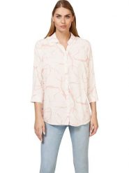 Heine Bluzka w kolorze kremowo-jasnoróżowym rozmiar: 44. Brązowe bluzki Heine, bez wzorów, z wiskozy, bez kołnierzyka, bez ramiączek. Za 78.99 zł.