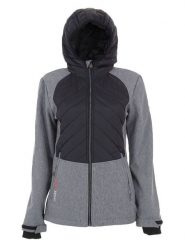 Peak Mountain Kurtka softshellowa "Ander" w kolorze szaro-czarnym rozmiar: S. Czarne kurtki sportowe Peak Mountain, s, bez wzorów, bez kaptura, outdoorowe. Za 244.95 zł.
