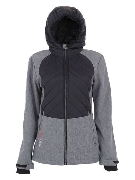 Peak Mountain Kurtka softshellowa "Ander" w kolorze szaro-czarnym rozmiar: M. Czarne kurtki sportowe Peak Mountain, m, bez wzorów, bez kaptura, outdoorowe. Za 229.95 zł.