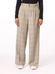Scotch & Soda Spodnie w kolorze beżowym rozmiar: W27. Brązowe spodnie materiałowe Scotch & Soda, na co dzień, bez wzorów, z materiału, z podwyższonym stanem. Za 180.49 zł.