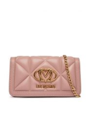 LOVE MOSCHINO Torebka JC5640PP0OLC0600 Różowy. Czerwone torebki klasyczne Love Moschino, bez wzorów, ze skóry, bez dodatków. Za 699.99 zł.