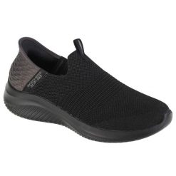 Buty sportowe Sneakersy damskie, Skechers Ultra Flex 3.0 Smooth Step Slip-ins. Czarne obuwie sportowe Skechers, bez zapięcia, trekkingowe, Skechers Sport. Za 349.99 zł.