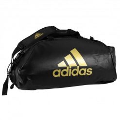 Torba sportowa 2 w 1 adidas PU. Czarne torby na ramię Adidas, bez wzorów, z materiału, sportowe, na ramię, bez dodatków. Za 395.50 zł.