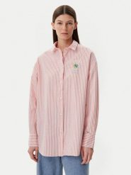 Napapijri Koszula G-Fete NP0A4IFM Różowy Loose Fit. Czerwone koszule Napapijri, m, bez wzorów, z bawełny, bez kołnierzyka, bez ramiączek. Za 379.99 zł.