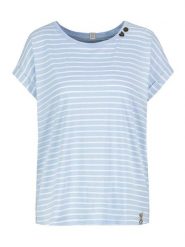 Sublevel Koszulka w kolorze błękitno-białym rozmiar: XXL. Białe bluzki Sublevel, xxl, bez wzorów, z bawełny, bez kołnierzyka, bez ramiączek. Za 43.99 zł.