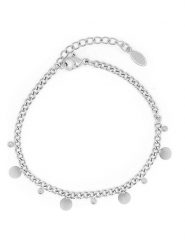 MOODE Bransoletka "Kim" z elementami ozdobnymi rozmiar: onesize. Szare bransoletki MOODE, ze stali. Za 39.99 zł.