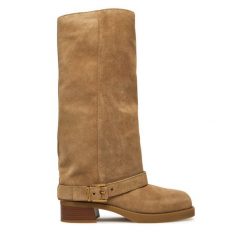 Kozaki MICHAEL Michael Kors. Brązowe kozaki MICHAEL Michael Kors, bez obcasa, na płaskiej podeszwie, bez zapięcia. Za 1,779.00 zł.