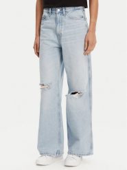 Tommy Jeans Jeansy Claire DW0DW21281 Niebieski Wide Leg. Niebieskie jeansy Tommy Jeans, bez wzorów. Za 299.99 zł.
