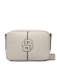 BOSS Torebka Anett New Crossbody 50557914 Szary. Szare torebki klasyczne Boss, bez wzorów, ze skóry, bez dodatków. Za 699.99 zł.