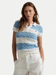 Polo Ralph Lauren Sweter 211943043011 Niebieski Slim Fit. Niebieskie swetry Polo Ralph Lauren, xxl, bez wzorów, z bawełny, bez ramiączek. Za 459.99 zł.