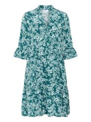 SAINT TROPEZ Sukienka w kolorze morsko-błękitnym rozmiar: XS. Niebieskie sukienki Saint Tropez, na imprezę, s, bez wzorów, z wiskozy, klasyczne, bez kołnierzyka, bez ramiączek, midi. Za 104.99 zł.