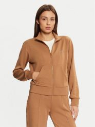 Guess Bluza V5RQ17 KCOB2 Brązowy Regular Fit. Brązowe bluzy Guess, l, z aplikacjami, z syntetyku, bez kaptura. Za 179.99 zł.
