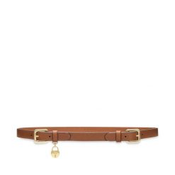 Pasek Damski LAUREN RALPH LAUREN. Brązowe paski Lauren Ralph Lauren, bez wzorów. Za 359.99 zł.