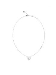 Guess Naszyjnik JUBN05 056JW Srebrny. Szare naszyjniki Guess, metalowe. Za 159.99 zł.