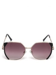 Jenny Fairy Okulary przeciwsłoneczne 4WF-022-SS24 Czarny. Czarne okulary przeciwsłoneczne Jenny Fairy, bez wzorów, z tworzywa sztucznego. Za 39.99 zł.