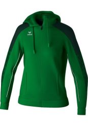 Damska bluza dresowa z kapturem Erima Evo Star. Zielone bluzy Erima, bez wzorów, z dresówki, z kapturem. Za 243.00 zł.