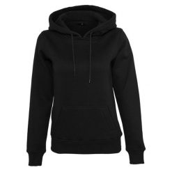 Ekologiczna Bluza Damska. Czarne bluzy BUILD YOUR BRAND, l, bez wzorów, bez kaptura. Za 195.99 zł.