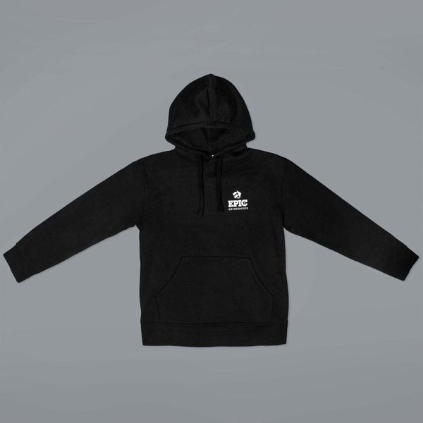 Bluza z kapturem Epic Brands. Czarne bluzy EPIC, l, bez wzorów, z bawełny, z kapturem. Za 315.00 zł.