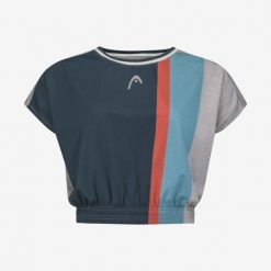 PADEL Crop Top Women. Niebieskie topy Head, s, bez wzorów, bez kołnierzyka, bez ramiączek. W wyprzedaży za 202.40 zł.