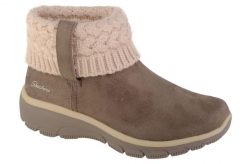 Buty zimowe damskie, Easy Going - Cozy Weather. Brązowe trekkingi Skechers, z materiału, trekkingowe. Za 289.99 zł.