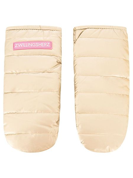 Zwillingsherz Rękawiczki w kolorze beżowym rozmiar: onesize. Brązowe rękawiczki Zwillingsherz, bez wzorów, ze splotem. Za 74.81 zł.