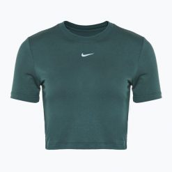 Koszulka damska Nike Sportswear Essential. Zielone koszulki sportowe Nike, bez wzorów, bez ramiączek. Za 119.99 zł.