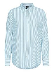 Vero Moda Bluzka w kolorze błękitno-białym rozmiar: XS. Białe bluzki Vero Moda, s, bez wzorów, z materiału, bez kołnierzyka, bez ramiączek. Za 48.16 zł.