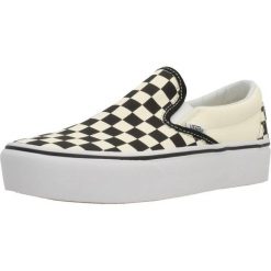 Tenisówki Vans Model Classic Slip-on Platform Kolor Beżowy. Brązowe trampki Vans, bez wzorów, z tkaniny, bez zapięcia. Za 389.99 zł.