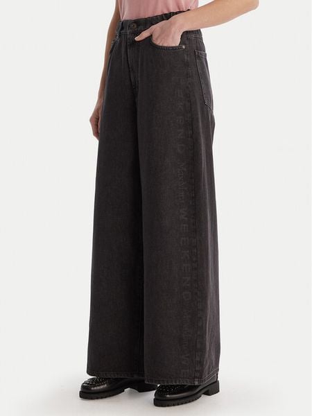 Weekend Max Mara Jeansy Vortice 2615181011 Czarny Wide Leg. Czarne jeansy Weekend Max Mara, bez wzorów. Za 564.99 zł.