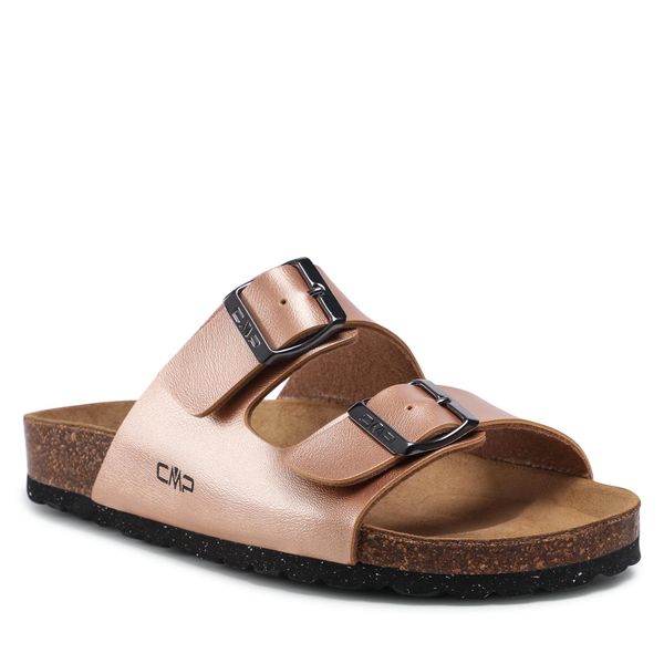 Klapki CMP. Czerwone klapki CMP, bez wzorów, bez obcasa. Za 153.99 zł.