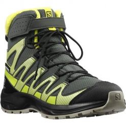 Buty do chodzenia damskie Salomon Xa Pro V8 Winter Mid Cswp J. Szare trekkingi Salomon, z gumy, za kostkę, trekkingowe. Za 541.00 zł.