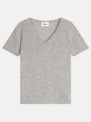 Just Cashmere Kaszmirowa koszulka "Glamis" w kolorze szarym rozmiar: M. Szare bluzki Just Cashmere, m, bez wzorów, z kaszmiru, bez kołnierzyka, bez ramiączek. Za 254.74 zł.