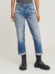 G-Star Dżinsy - Boyfriend fit - w kolorze niebieskim rozmiar: W24/L30. Niebieskie jeansy G-Star, l, z aplikacjami. Za 189.95 zł.